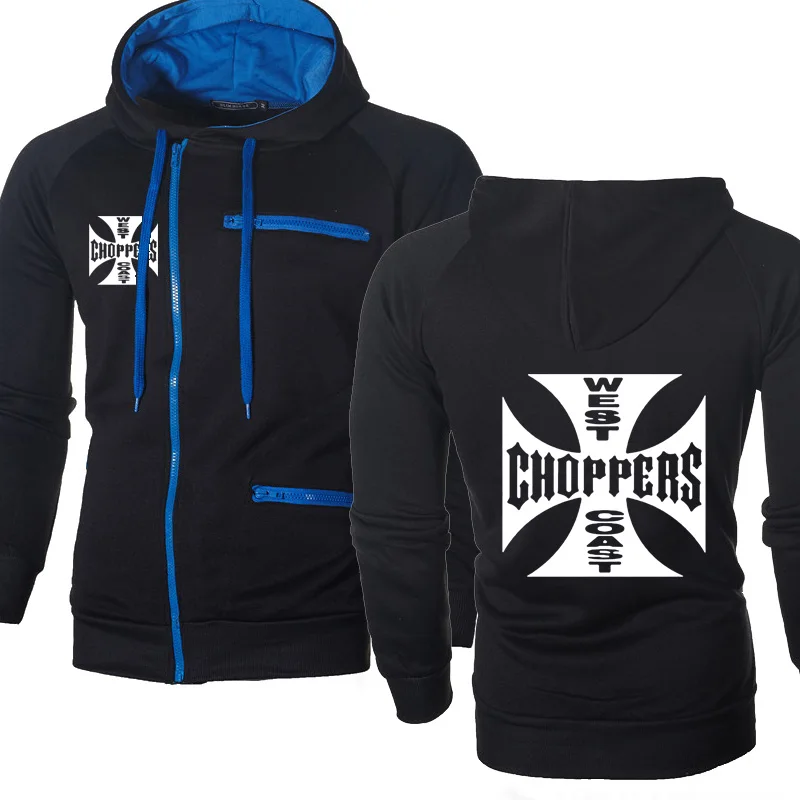 

Men Jacket Sweatshirt Print West Coast Hoodies Men Spring Autumn Streetwear Fleece Zipper Hip Hop Harajuku Hooded Hoodie