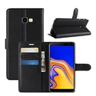 Флип-чехол для Samsung Galaxy J4 Plus J4 + J 4 Plus J415F SM-J415F J415, кожаный чехол-бумажник для телефона, кожаный чехол-подставка, флип-Чехлы