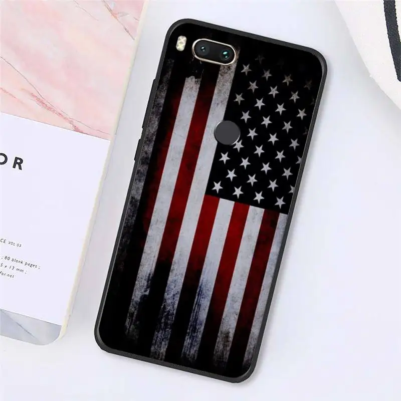 

America USA Flag Novelty Phone Case For Xiaomi Redmi note 7 8 9 t k30 max3 9 s 10 pro lite Luxury brand shell funda coque