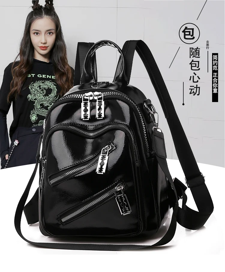 

Women High quality leather Backpacks Vintage Female Shoulder Bag Sac a Dos Travel Ladies Bagpack Mochilas School Bags For Girls