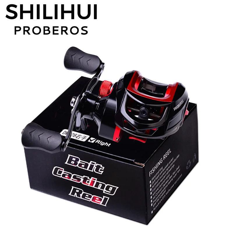 

SHILIHUI 10KG Max Drag Saltwater Baitcasting Reel Fishing Wheel 7.2:1 Gear Ratio Carp Fishing Reels Magnetic Brake System pesca