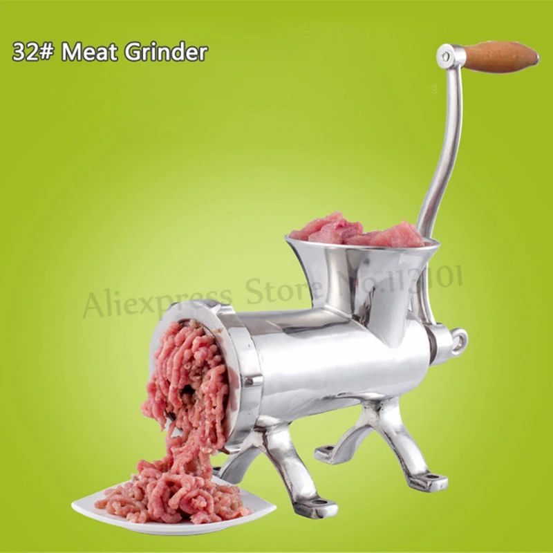 32 # ручная мясорубка сверхмощная Коммерческая из нержавеющей стали многоцелевой