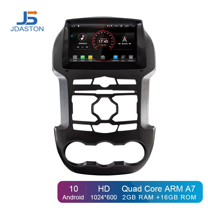 JDASTON Android 10 машинный DVD проигрыватель для Ford Ranger F250 2011 2012 2013 2014 2015 gps навигации 2Din