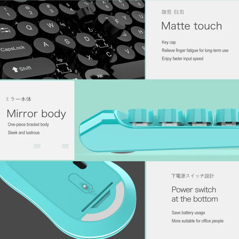 

New Fashion 2.4G Wireless Keyboard Wireless Mouse Mini Multimedia Keyboard Mouse Combo Set For Notebook Laptop Mac Desktop PC