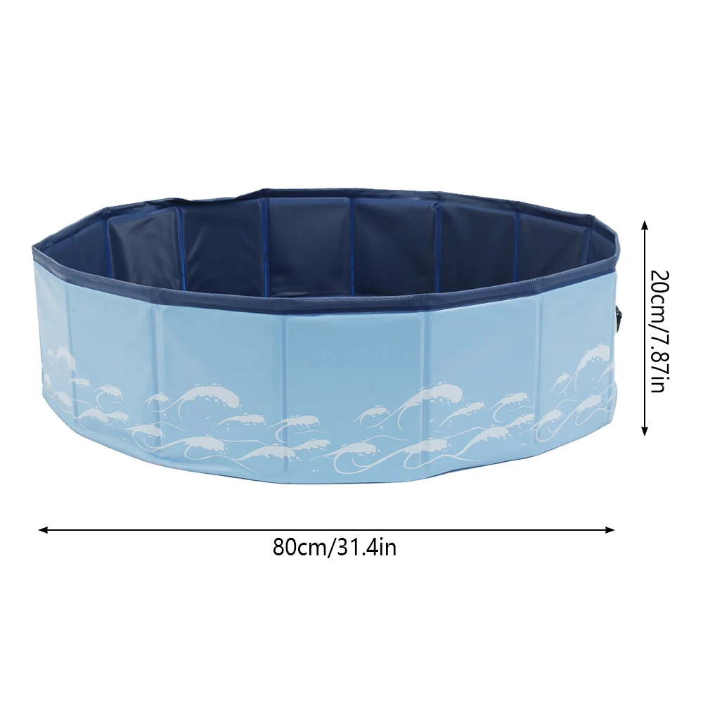 

NEW Foldable Paddling Pool PVC Pet Bathtub Folding Basin for Dogs Cats Puppy House Pet Folding Pool Kitten Shower Swimming Pool