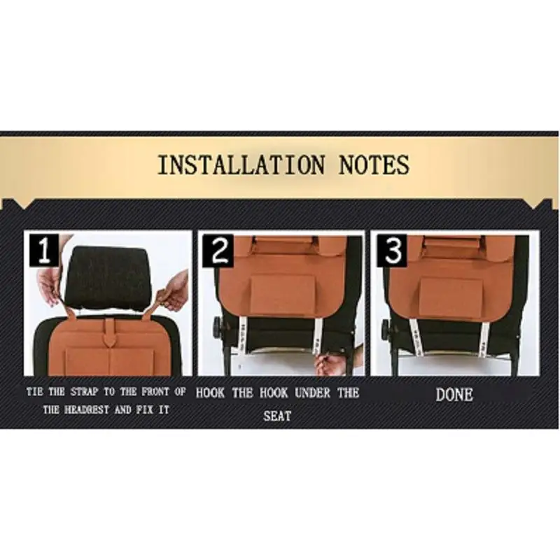 Кожаный Органайзер для заднего сиденья автомобиля сетка сумка хранения с