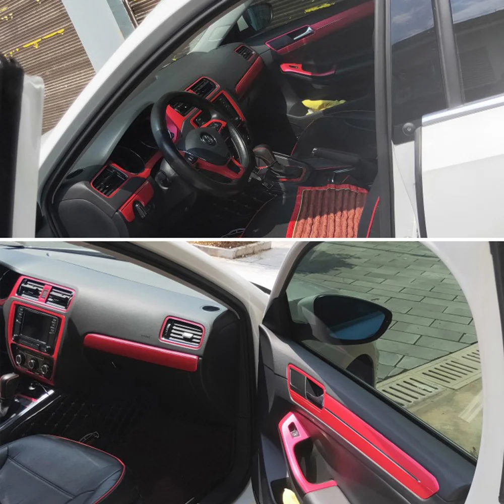 Для Volkswagen Jetta 2015-2018 внутренняя Центральная панель управления дверная ручка 5D