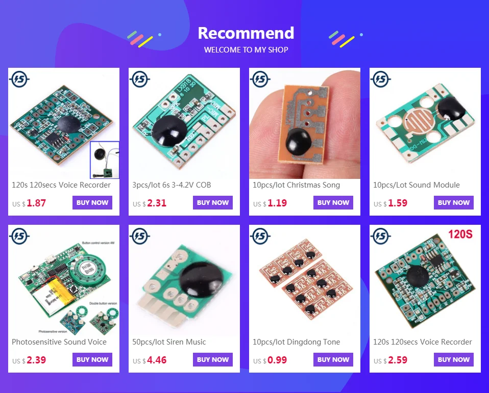 Звуковой модуль для игрушки IC чип 10 шт. сирена музыкальный интеграционный модуль 3 в сигнализация голосовой звуковой чип модуль полицейская музыка для DIY/игрушки