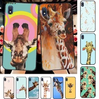 fhnblj funny giraffe customer high quality phone case for samsung a10 20s 71 51 10 s 20 30 40 50 70 80 91 a30s 11 31