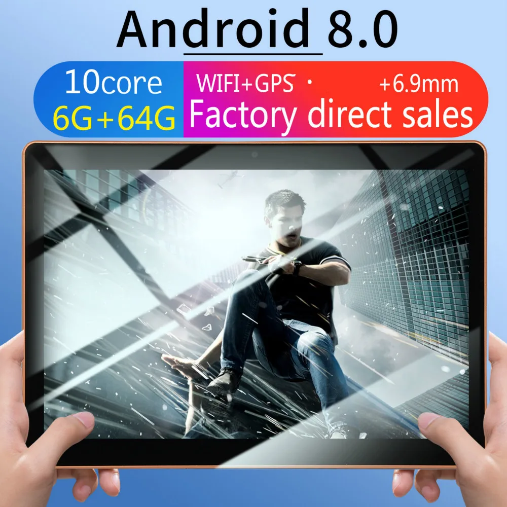 Новинка 2020 10 дюймовый ядерный процессор 6 ГБ + 64 Гб/128 Android 8 0 двойная карта камера