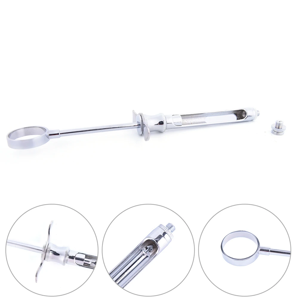 

1PCS New Design Stainless Steel Silver Dental Aspirating Syringe Dentist Surgical Instruments 1.8ML With Head For Men Women