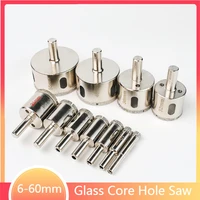 1pc 6 60mm high quality coated diamond drill bit glass core hole saw for ceramic tile marble and ceramic opening electric tool