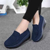 2020 spring women shoes platform flats sneakers women suede leather women casual shoes slip on flats heels creepers moccasins