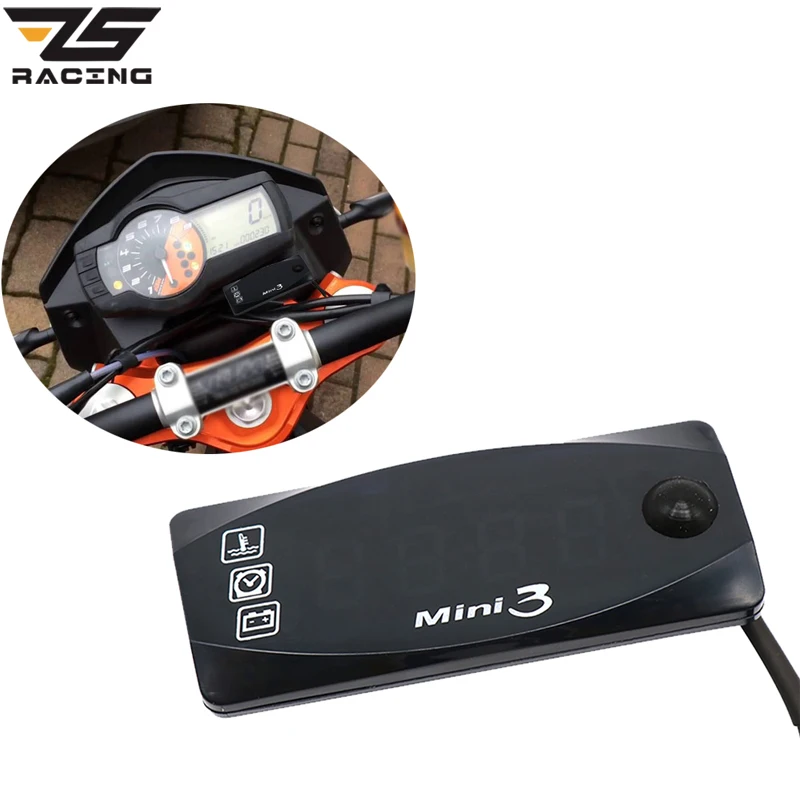 ZS Racing Универсальный мотоцикл многофункциональный мини 3 цифровой термометр