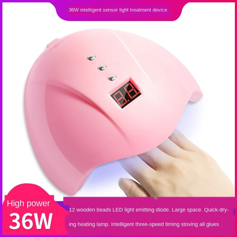 

36W nail phototherapy lamp machine intelligent induction led/uv small USB nail baking lamp quick-drying dryer