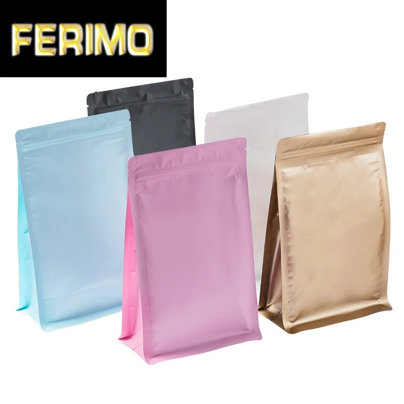 

50 шт., кофейные пакеты из цветной алюминиевой фольги