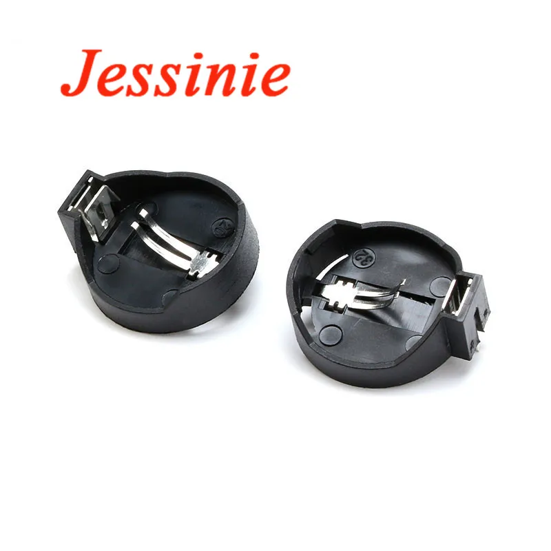 10pcs SMD SMT CR1220 Round Button Coin Cell Battery Socket Holder Case Cover 3V Storage Box |
