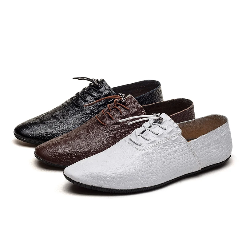 Leather Shoes Men fashion Genuine Formal Office Party Wedding Dress Derby Brand Luxury breathable Men's Oxford | Обувь
