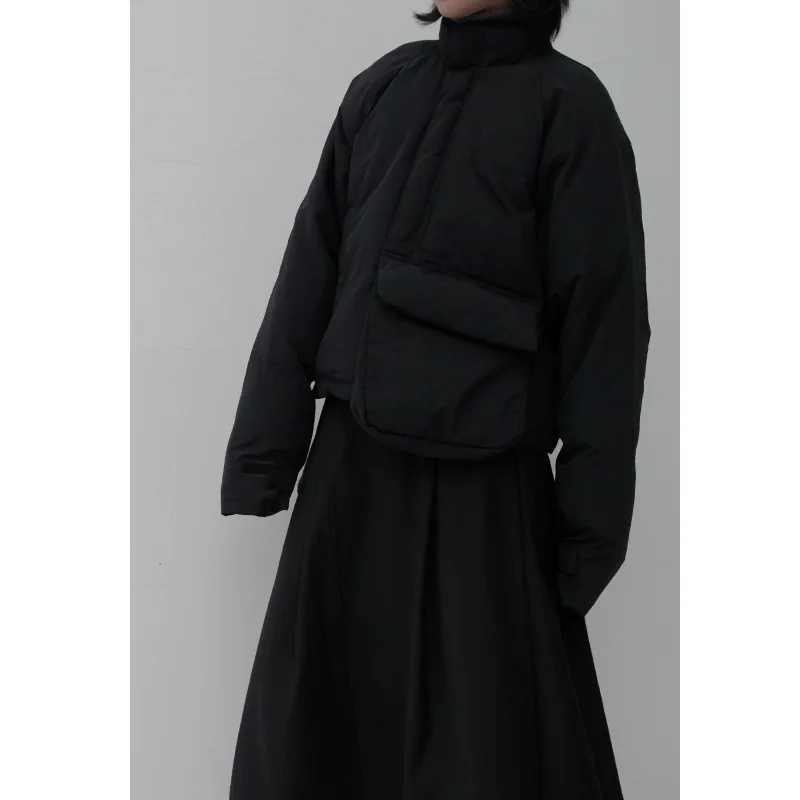 

UMI MAO Winter Long-sleeved Women's Cotton Jacket Yamamoto Dark Wind Simple Warm Jacket Coat Women Casual Loose Outwear Femme