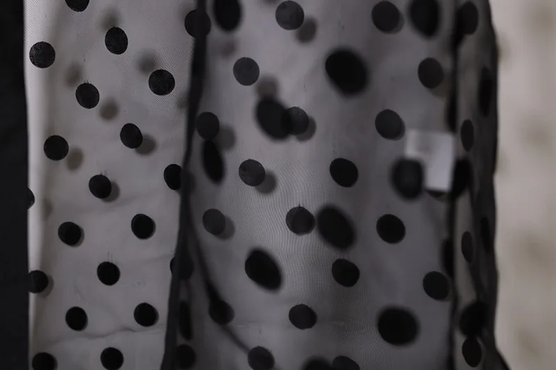 

Ramadan Islamic Clothing Abaya Spring and Summer Muslim Clothes Polka Dot Perspective Cardigan Long Shawl Dress Hijab Caftan