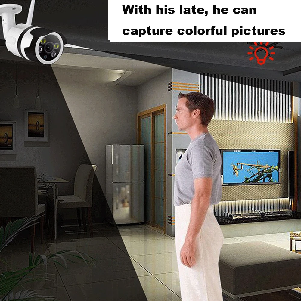 Наружная беспроводная Wi-Fi IP-камера YUNSYE 1080P камера безопасности металлический