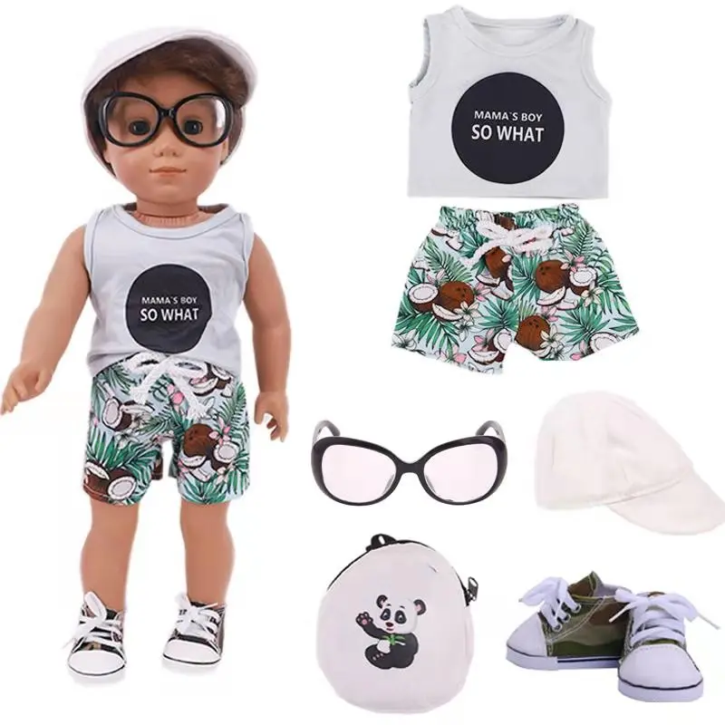 

Doll Sunglass Bag Set Fit 18Inch American&43CM Reborn New Born Baby Doll Clothes Accessories Nenuco Ropa Generation Girl Toys