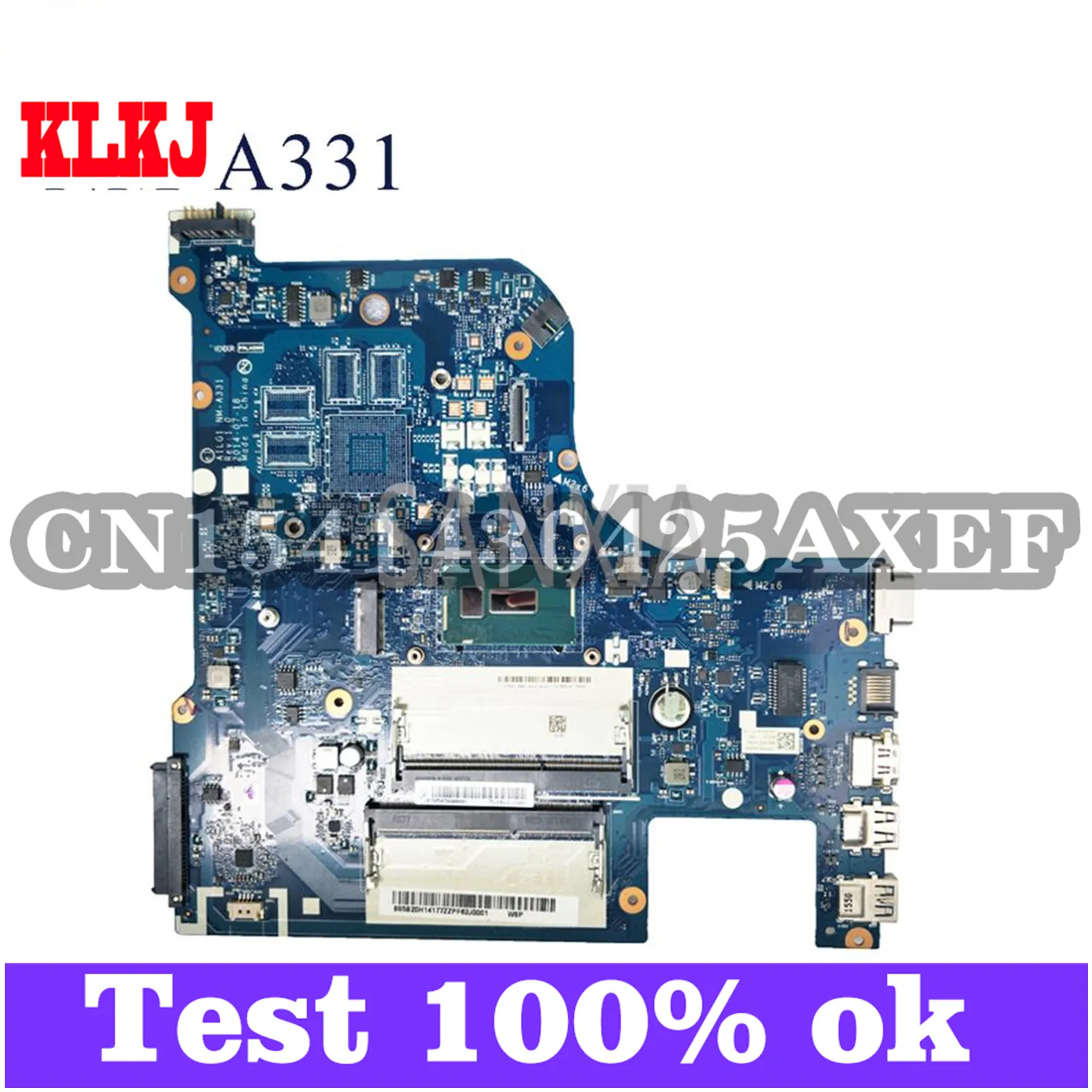 

KLKJ NM-A331 Laptop Motherboard For Lenovo G70-80 Original Mainboard I5-5200U