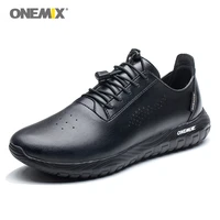 onemix men running shoes for women leather designer jogging sneakers outdoor walking trainer shoes soft breathale sports shoes