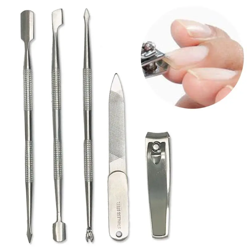 5 шт. маникюрный педикюрный набор для удаления пальцев ног ногтей пилка коррекции