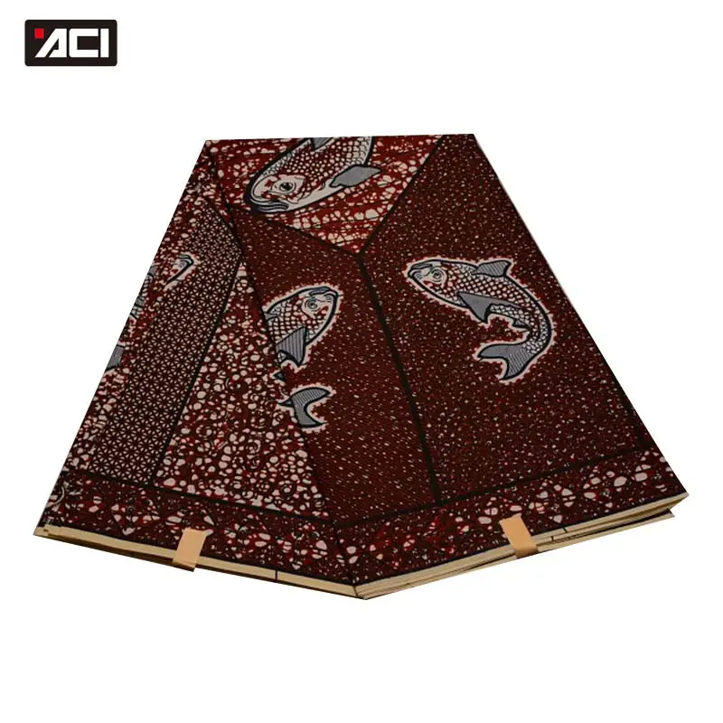 ACI африканская восковая штамповка ткань 3 ярдов/шт Tissu воск африканская ткань Анкара полиэстер понджи воск для батика для свадебного платья