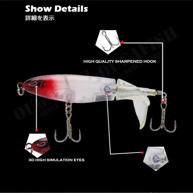 Whopper Plopper Fishing Lure Weights 13G Top Water Popper Spinner Bait Topwater Swim Pesca Saltwater Lures Articulos De Pesca