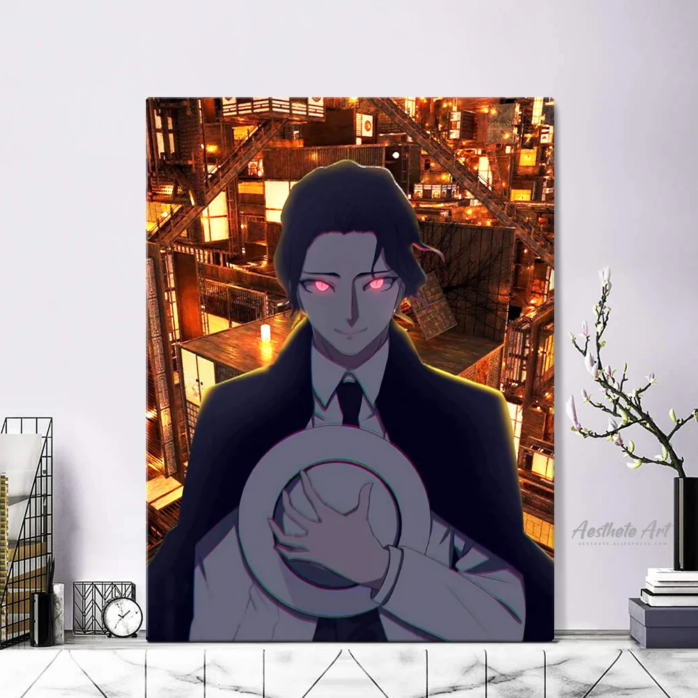 

Картина на холсте из аниме Muzan Kibutsuji Kimetsu no Yaiba, настенный художественный плакат, картина, украшение для гостиной, домашний декор