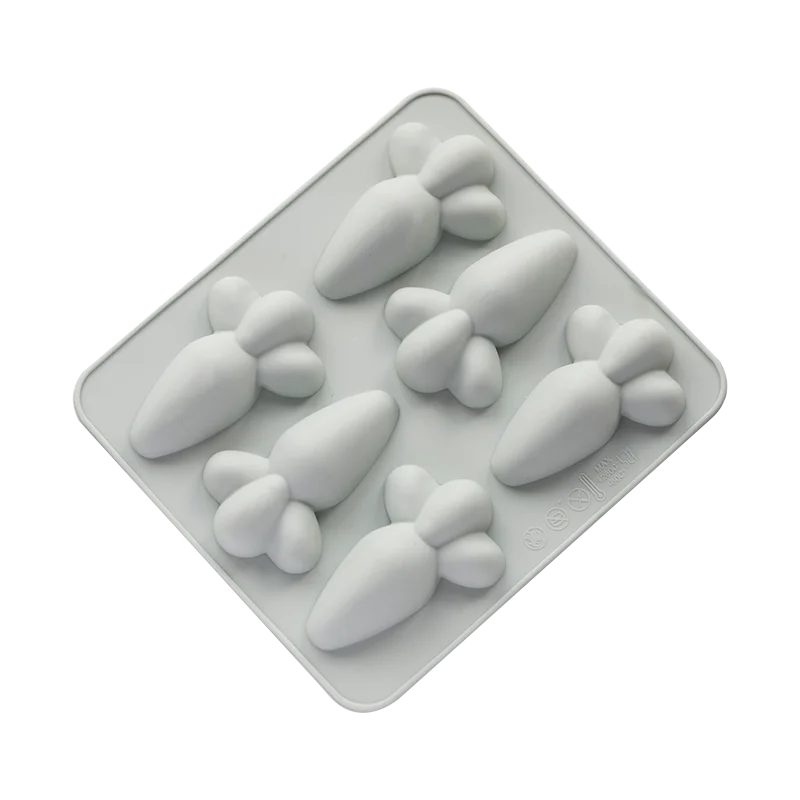 New Cake Decor 6 Cavities Carrot Handmade Soap Silicone Mold 3d Candle Fondant DIY Chocolate Biscuit | Дом и сад