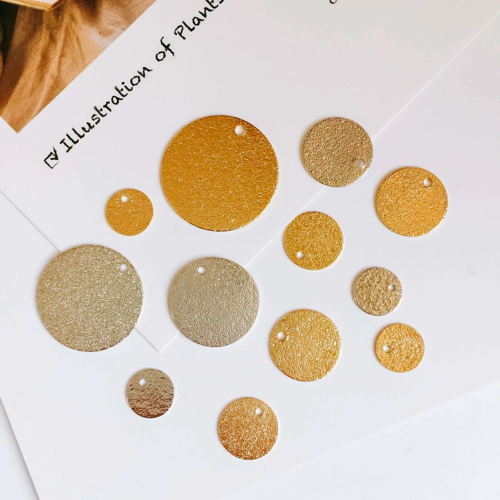 10 шт. круглые металлические серьги гвоздики|Ювелирная фурнитура и компоненты| |