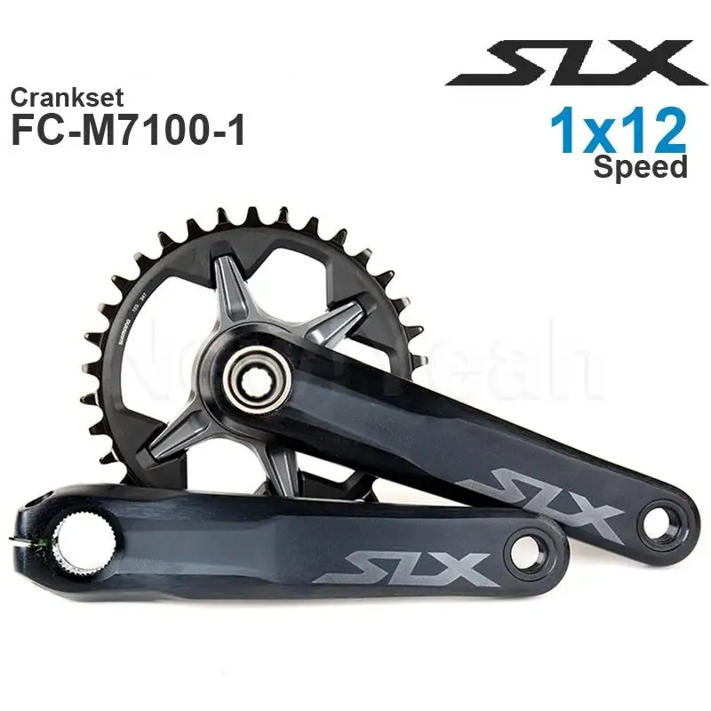 Shimano SLX M7100 1x12 В кривошипная система HOLLOWTECH II - MTB кривошипная система-172 мм Q-Factor - 1x12-speed 30T 32T 34T оригинальные детали