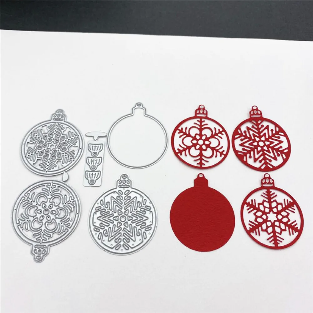 Металлические Вырубные штампы Рождественская Снежинка Кулон Сделай Сам