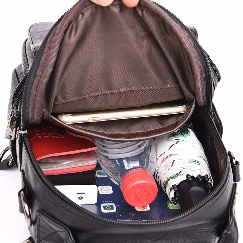 Женские многофункциональные рюкзаки для девочек женские кожаные большие