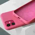 Чехол из жидкого силикона для Iphone 6 7 8 Plus XR XS X 11 12 Pro MAX MINI SE2020, Противоударная задняя крышка ярких цветов