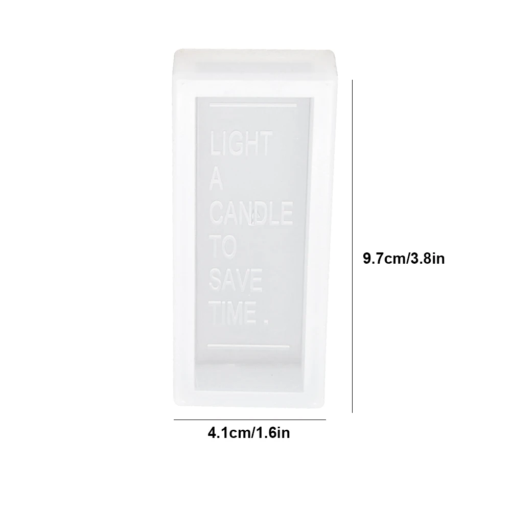 

3D Silicone Mold Long Bar Letter Candle Mold Chocolate Cake Mold Aromatherapy Candles Mould DIY Soy Wax Candle Making Soap Mold