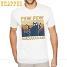 Мужская футболка Pew Madafakas, черная футболка с коротким рукавом, в стиле ретро 90-х
