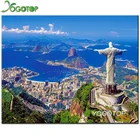 Алмазная живопись сделай сам, пейзаж Рио де Жанейро 5D, полноразмернаяКруглая Мозаика из страз, алмазная вышивка, картина, домашний декор YY2652