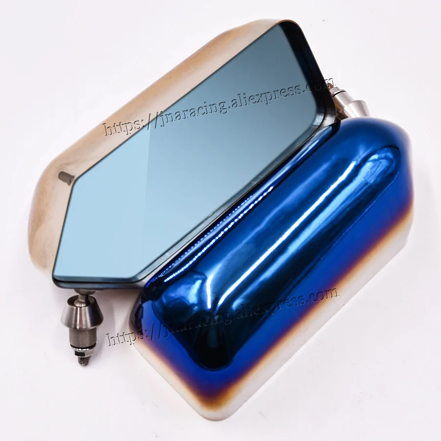 2PCs Racing Car Rearview Mirror with Blue Burnt Drift Side View Mirrors | Автомобили и мотоциклы