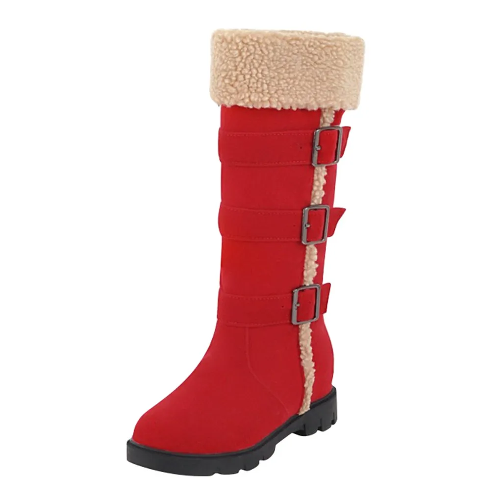 SAGACE сапоги до середины икры коллекция 2019 года Зимние Теплые повседневные на