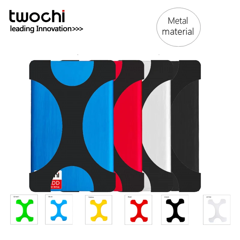 TWOCHI Металл Портативный HDD жесткий диск внешний 2 ТБ хранения внешнего жесткого