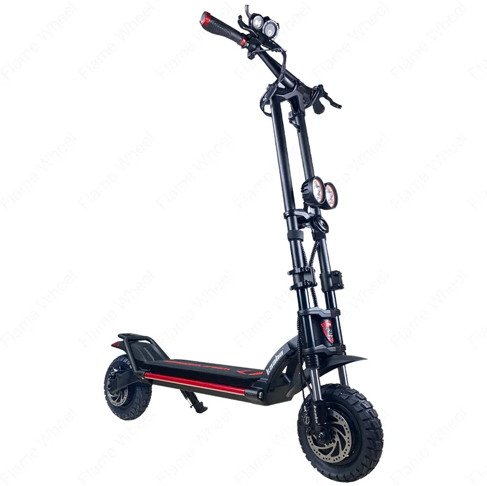 Bestellen Original Kaabo Wolf Krieger X 10 Zoll 60V 28AH LG Batterie Top Geschwindigkeit 70 Km/h Elektrische Roller Mit Hydraulische Dämpfung