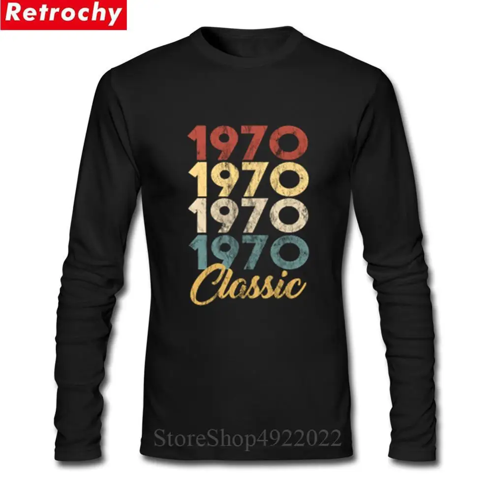 Футболки на каждый день в ретро стиле 1970 футболка для мужчин классические 49 лет