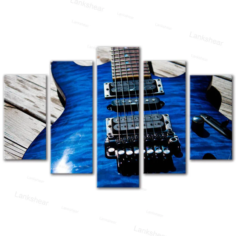 Модульные картины для музыкальной комнаты холст с принтом Hd 5 панелей скрипка