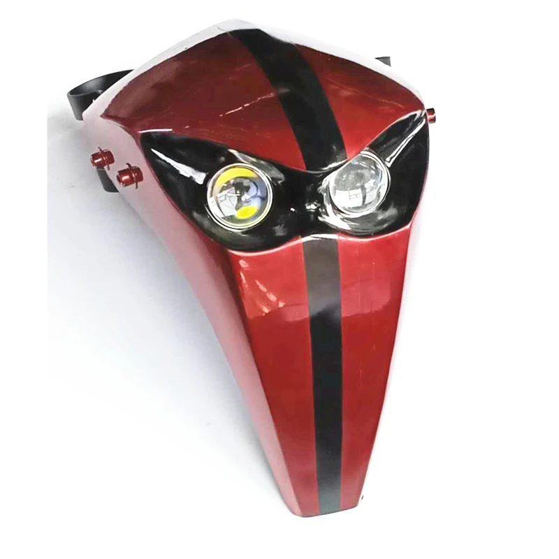 Универсальная мотоциклетная светодиодная фара 12 В со скелетом черепом для Harley