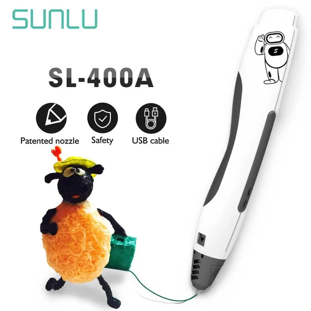 SUNLU SL 400A 3d граффити ручка поддержка PCL нить низкая температура более безопасное