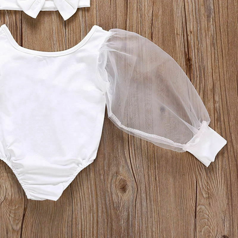 Милое боди для новорожденных девочек 0 12 м модное Сетчатое кружевное однотонное с